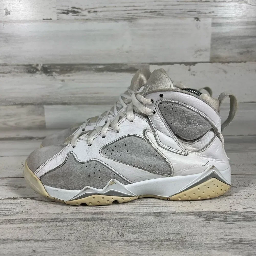 Nike Kid's Air Jordan Retro 7 VII Pure Money Platinum Basketball Shoes Size 6.5Y